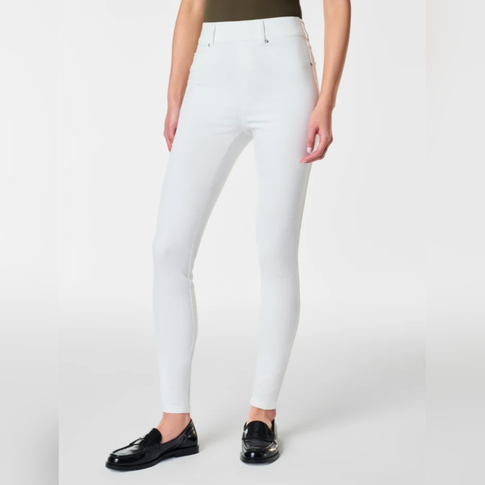 Spanx slightly distressed jeans